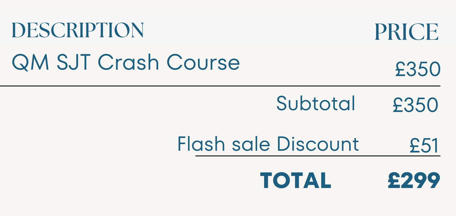 QM SJT Masterclass checkout